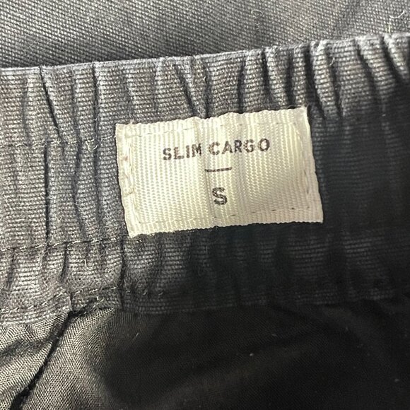 PacSun Slim Cargo Jogger Pants Black Size S Elastic Waist - Picture 4 of 7